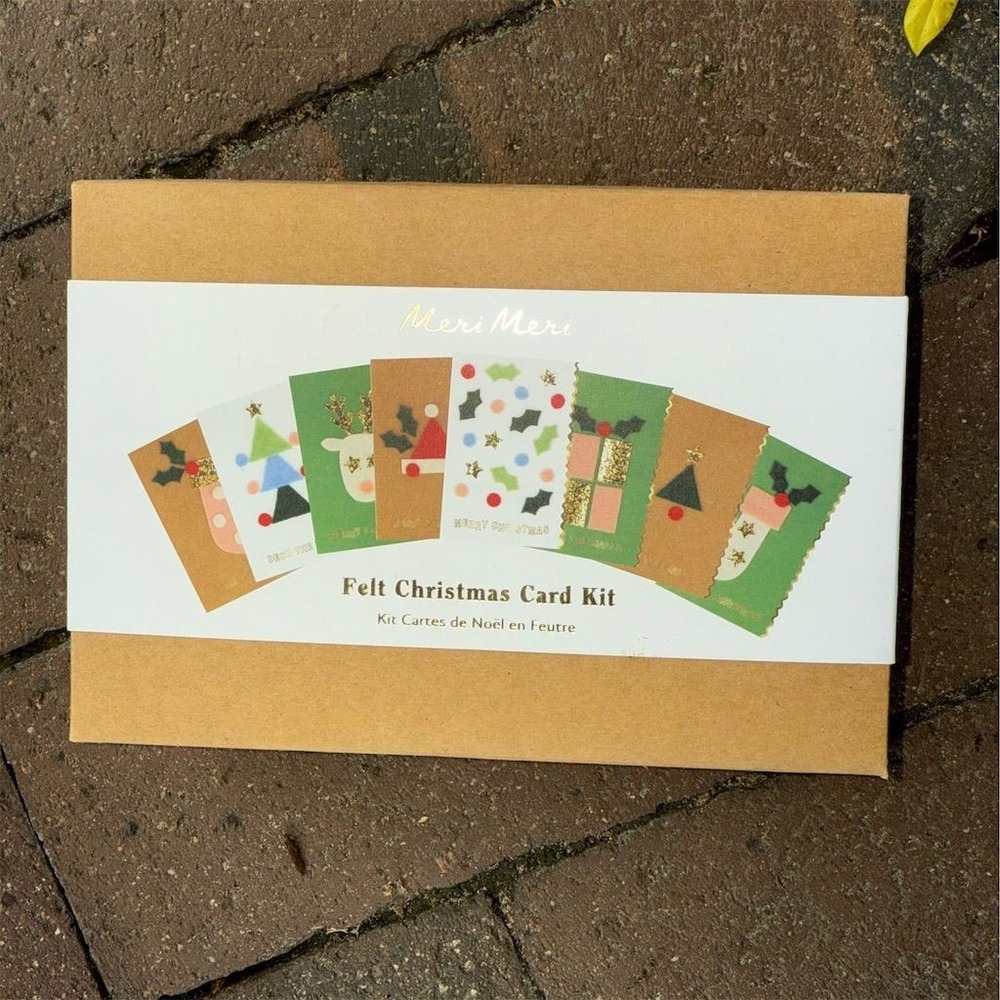 Meri Meri‎ Christmas Felt Card Kit DIY Holiday Greeting Craft festive handmade